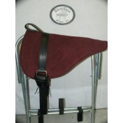 MAROON NATURAL HORSEMAN BAREBACK PAD