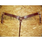 2.5" WIDE HEAVY DUTY ROPING MAHOGANY BREAST COLLAR STRAP