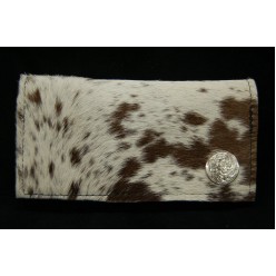 Cowhide Checkbook Cover