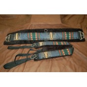 Navajo Navy Girth and Breast Collar