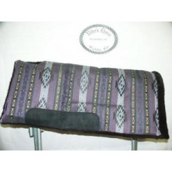 Purple Aztec Built Up Cut Back Saddle Pad