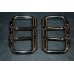 Nickel Plated 2 Tongue Roller Buckle - 2"