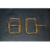 Solid Brass One Tongue Buckle 1 3/4"