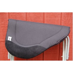 Black Cordura Barrel Saddle Pad