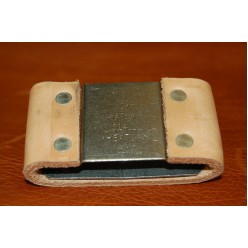 2.5" Leather Covered Blevins Buckle Slide