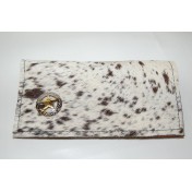 Cowhide Checkbook Cover