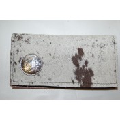 Cowhide Checkbook Cover