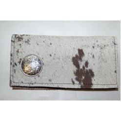 Cowhide Checkbook Cover