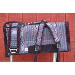 Aztec Purple Saddle Pad Set